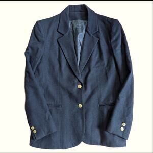 Vintage Stephen Douglas 100% Pure Wool Nautical Button Schoolboy Blazer Jacket